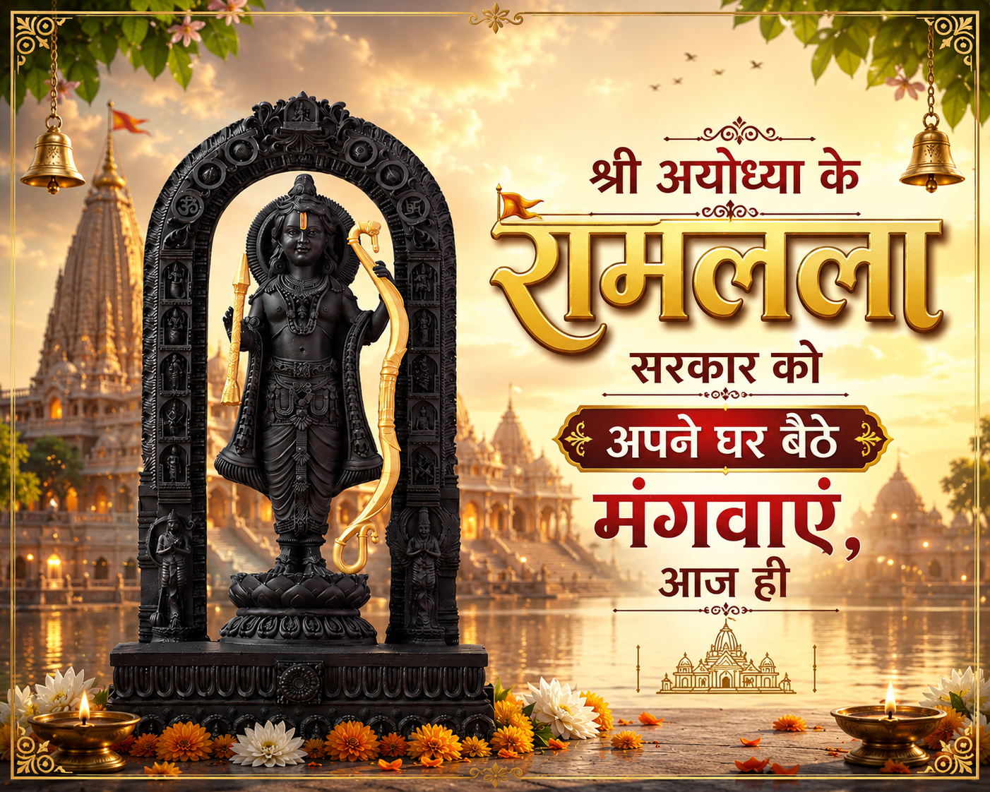 श्री रामलल्ला  की दिव्य मूर्ति  